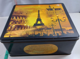 Charles Delacre Bakery (empty) Tin  Belgium Eiffel Tower Picturesque Large - £11.27 GBP