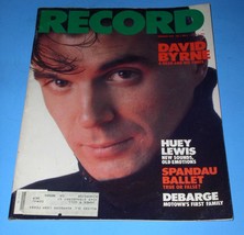 David Byrne Talking Heads Record Magazine Vintage 1984 Huey Lewis Spanda... - $24.99