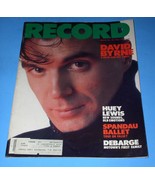 David Byrne Talking Heads Record Magazine Vintage 1984 Huey Lewis Spanda... - $34.16 CAD