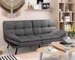 Futon Sofa Bed, Memory Foam Foldable Couch Convertible Loveseat Sleeper ... - £431.13 GBP