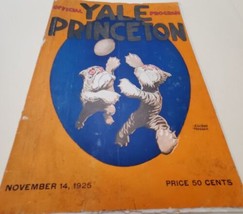 Used FOOTBALL Princeton Yale GAME Official Program NOV. 14, 1925 - £15.57 GBP