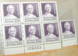 Antique Canal Zone George Goethels 3c Plate Block 6 +1 Unused Mint Never Hinged - £10.66 GBP