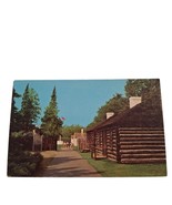 Postcard Officers Quarters Entering Fort Wilkins State Park MI Chrome Un... - $4.84