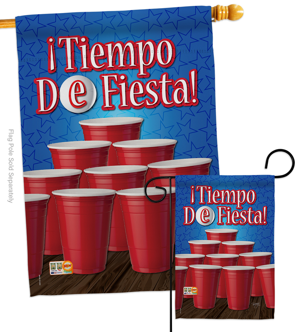 Primary image for Tiempo de Fiesta! - Impressions Decorative Flags Set S117032S-BO