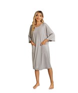 RH Womens Loose Dress Pullover Sleep Shirts Nightshirt Sleepwear Pajama ... - £13.64 GBP
