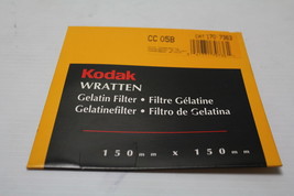 Kodak 170 7363  Wratten Filter 150MM 6&quot; SQ Gel Filter CC05B New - $79.19