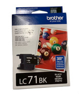 Brother LC71BK Black noir negro Ink Cartridge Exp. 8/2023 NEW SEALED - £11.84 GBP