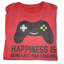 Hybrid Apparel Video Game Control Happiness Is Being Last Man Standing T-Shirt - £12.10 GBP