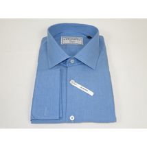 Men's Shirt Charles TYRWHITT Turkey 100% Cotton French Cuffs CHT-1 Blue image 4