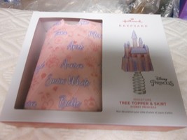 Hallmark &quot;Disney Princess Miniature Tree Topper &amp; Skirt&quot; 2022 NEW OTHER - $12.62