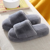 Women Winter House Slippers Cute Plush High Heels Fluffy Warm Platform Shoes Wom - £22.31 GBP