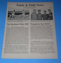 Carl Kaufmann Gerhard Jeitner Track &amp; Field News Magazine Vintage Octobe... - £23.58 GBP