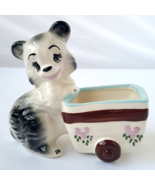 Vtg Anthropomorphic Panda Bear Succulent Pottery Planter Ceramic Kitschy... - $328.29 MXN