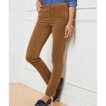 TALBOTS Curvy Corduroy Pants Women&#39;s 14 Caramel Heritage Straight Leg Jeans Fall - £35.66 GBP