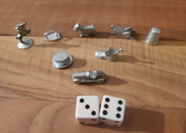 Vintage 1973 Monopoly replacement game pieces tokens cards movers houses... - $7.61+