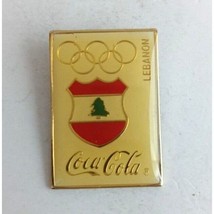 Vintage Coca-Cola Lebanon Olympic Lapel Hat Pin - £9.58 GBP
