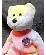 TY Beanie Baby 1999 BIRTHDAY BEAR Babies Pastel Tie-Dye RETIRED NO EAR TAGS - £8.10 GBP