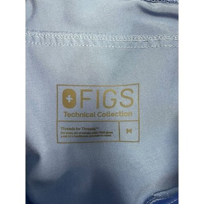 Figs Scrub Pants Womens Medium Blue Kade Cargo Technical Collection Work Uniform Item image 3