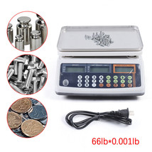 Lcd Digital Parts Coin Precise Counting Scale 66Lb X 0.001 Lb Capacity Inventory - £99.24 GBP