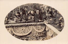 West Bend Iowa Ia~The Rev At Work On GROTTO~1920-30s Real Photo Postcard - £4.83 GBP