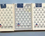 3 Delta Air Lines White &amp; Gray Sealed Decks of Playing Cards - $11.88