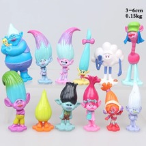 12 Pcs/Set 3-6CM Trollls Branchh Criitter Skitter Trolls PVC Action Figu... - £17.18 GBP