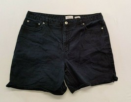 Northern Reflection Women&#39;s Weekend Stretch Shorts Size 18 Black Cotton ... - $8.90