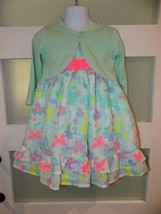 Blueberi Boulevard Mint Floral 2PC Dress Size 3T Girl&#39;s NEW - £26.25 GBP