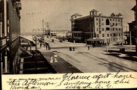 Asbury Park NJ-New Jersey-1906  Asbury Avenue with Trolley UDB Postcard bk63 - £6.95 GBP