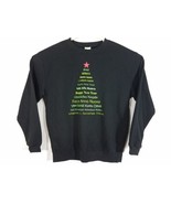 Anvil Sustainable Men&#39;s Sweat Shirt New Years Themed Black Size L - £12.31 GBP