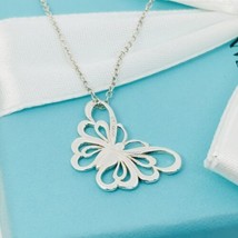 18&quot; Tiffany Butterfly Pendant Necklace in Sterling Silver - £313.86 GBP
