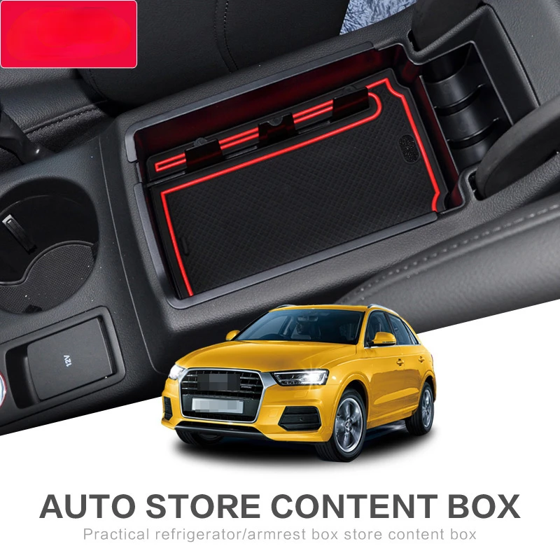 for Audi Q5 8R Q3 8U Armrest Box Storage Stowing Tidying Car Organizer - £17.01 GBP