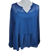 Massini Multi Layer Blouse Tank Connected Blue Womens Size XL - £11.91 GBP