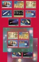 ZAYIX 1986 Montserrat 605-614 MNH set &amp; SS - Halley&#39;s Comet 011022SM22 - £7.08 GBP