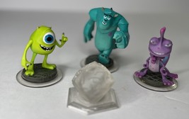 Lot of 3 Disney Infinity Figures Monsters Inc. Sully, Mike, Randall, Crystal - $16.39