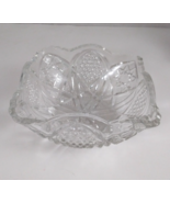 Vintage Etched Glass Crystal Star Of David 2.75&quot;x 6&quot; Square Candy Dish - $24.35 CAD