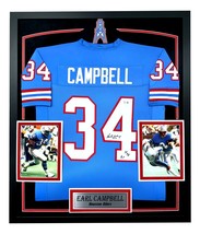 Earl Campbell Autographed Houston Oilers Jersey Framed BAS Signed Memora... - £1,019.14 GBP