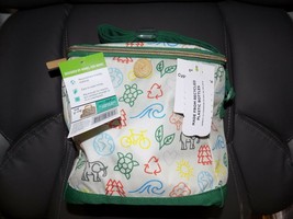 Fit and Fresh Cypress Lunch Tote Insulated Zipper Recycle Earth Elephant... - £16.00 GBP
