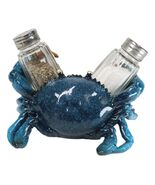 Nautical Ocean Marine Blue Crab Salt And Pepper Shakers Holder Figurine Set - €25,77 EUR