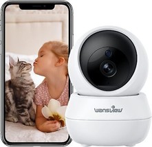 Security Camera Indoor Wireless for Pet 2K Cameras for Home Security with Phone  - £44.77 GBP