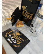 2025 Graduation Gifts Lighted Graduation Mason Jar DIY Fill with Money NEW - $29.85 CAD
