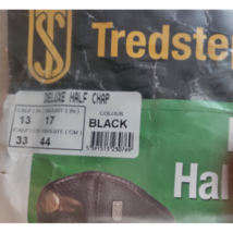 Tredstep Deluxe Half Chaps Size 13 17 Black USED image 3