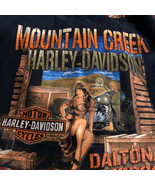 Harley Davidson Trusted &amp; Reliable Mountain Creek Dalton Ga Army Girl T-... - $19.48