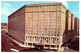 Statler Hilton Boston Located In Park Square Massachusetts Postcard - £4.12 GBP