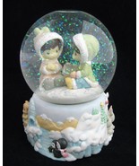 Precious Moment Musical Snowglobe 2001 Merry Xmas Enesco Water Globe Winter - £14.05 GBP