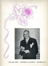 Tom Brennaman&#39;s Menus Hollywood California 1948 Sunset &amp; Vine Uncle Corny - £46.67 GBP