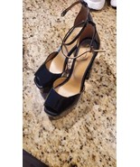 Sam Edelman Womens Kori  Blavk Ankle Strap Sandals Sz US 8.5 - $119.68 CAD