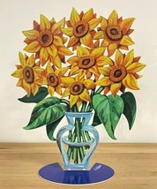 Pop art Metal Flowers &quot; Sunflowers &quot;  sculpture  by DAVID GERSTEIN - £191.24 GBP
