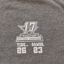 Gildan Heavy Cotton Crimson Tide National Champions Men's Gray Graphic T-Shirt L image 7
