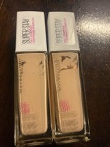 Maybelline New York Superstay Full Coverage 24 Hr Wear 105 Fair Ivory X2 - £13.23 GBP